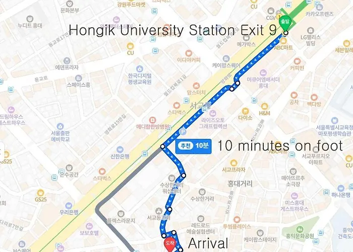 Hongdae Station ,10 Minutes On Foot,cozy House With Artistic Sensibility * Seul